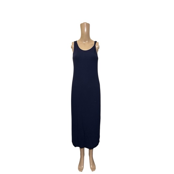 Eileen Fisher Navy Midi Dress - Picture 1 of 4